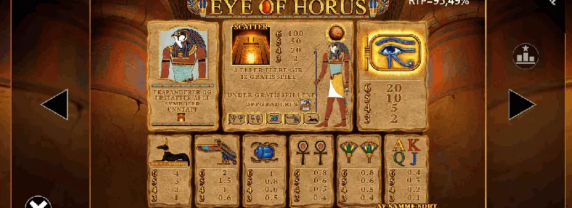 Eye of Horus Megaways - Regler