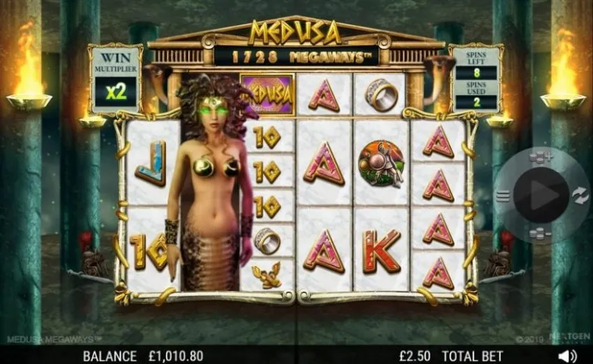 Medusa Megaways Nextgen Gaming Norske spilleautomater spilleautomat omtale slot review freespins free spins bonus online casino