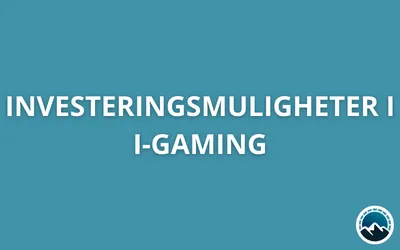 Investeringsmuligheter i i-Gaming