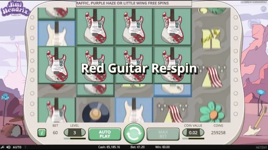 Red Guitar Respins Jimi Hendrix Freespins Bonus Slots Online Slots Online Casino Big Win Jimi Hendrix NetEnt Slot Review Spilleautomat Omtale Norske Spilleautomater