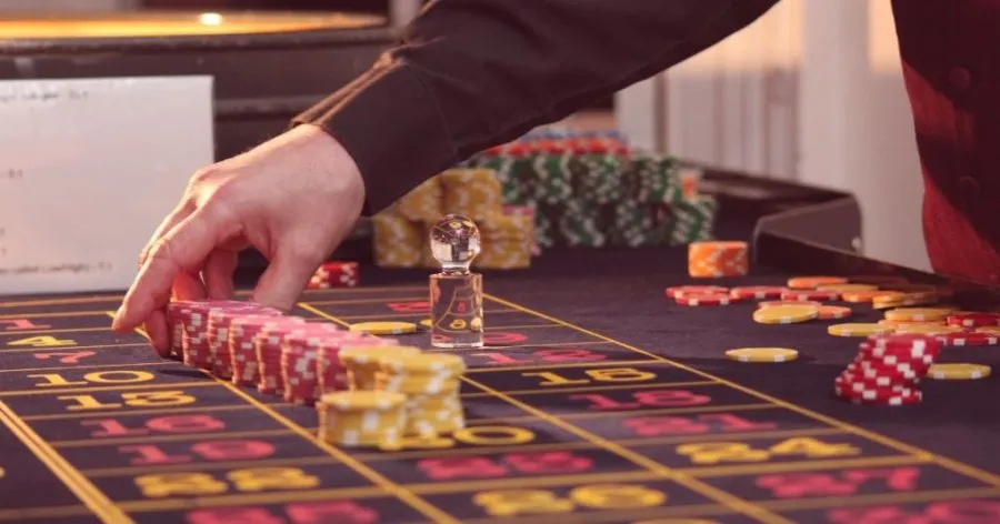 Roulette Table Rulett bord chips sjetonger casino chips