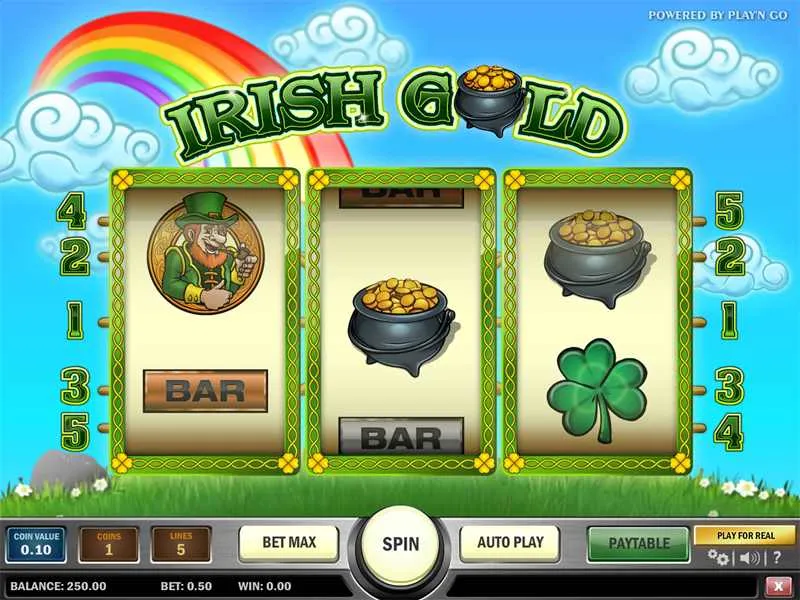 irish gold spilleautomater play n go 