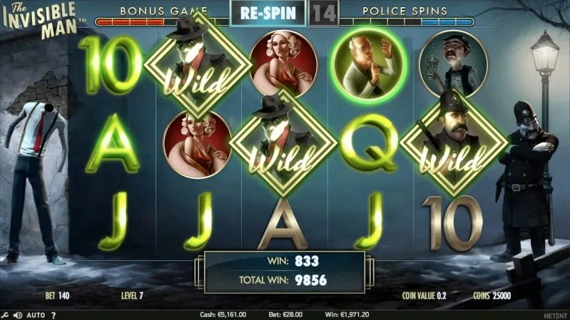 Walking Wilds The Invisible Man Slot Online Casino Spilleautomat Spilleautomater