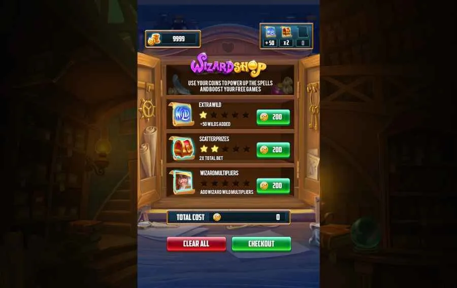 wizard shop push gaming spilleautomater