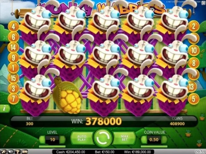 Wonky Wabbits NetEnt Norske Spilleautomater Slot Review Omtale Bonus Freespins Wonky