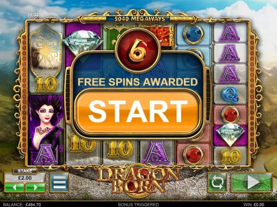 DragonBorn-spilleautomat big time gaming