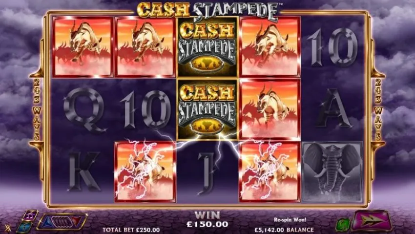 Cash Stampede Nextgen Gaming Norske Spilleautomater Online Casino Big Win Sticky Win Wilds Spilleautomat omtale slot review