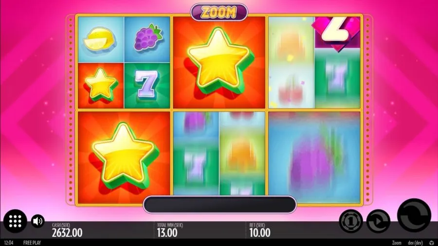 Zoom Thunderkick Screenshot Slot Review Spilleautomat Omtale Zoom Special Symbol Spesial Symbol Bonus Freespins