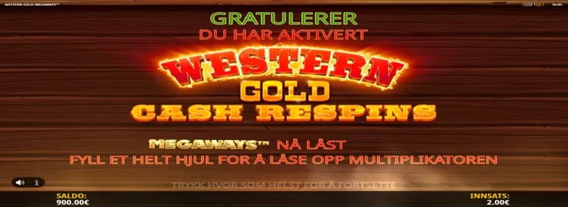 Western Gold Megaways - Bonus