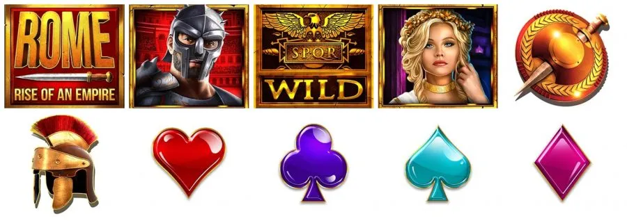 Rome Rise of an Empire Blueprint Gaming Norske Spilleautomater Online casino freespins free spins bonus slot review spilleautomat omtale
