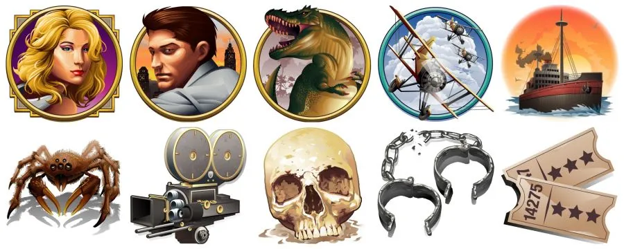 King Kong NextGen Gaming Symbols Collage