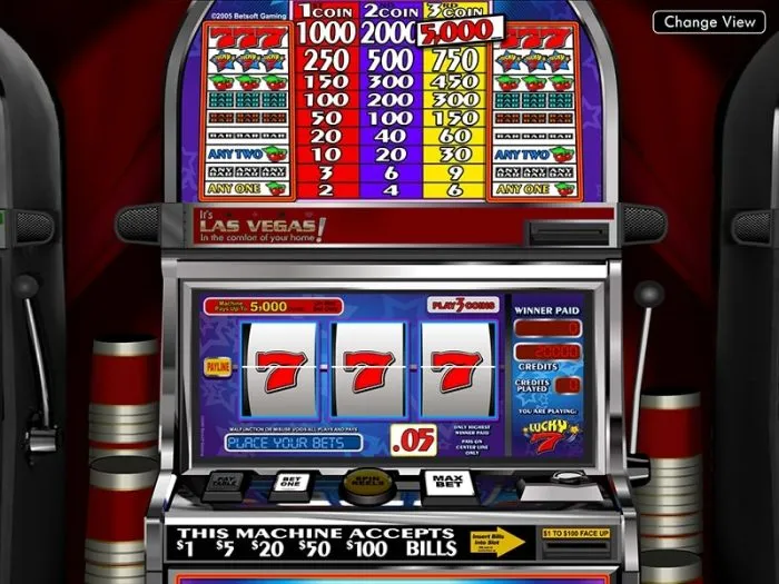 lucky 7 spilleautomat betsoft
