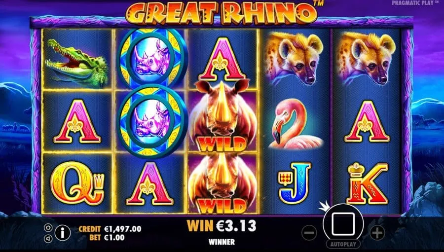 spilleautomat online casino great rhino pragmatic play