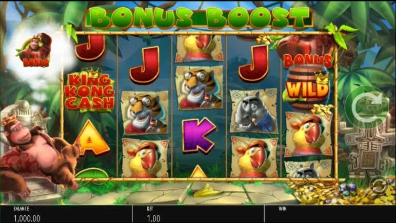 King Kong Cash Blueprint Gaming Norske Spilleautomater Bonus boost freespins free spins online casino på nett spilleautomater på nett