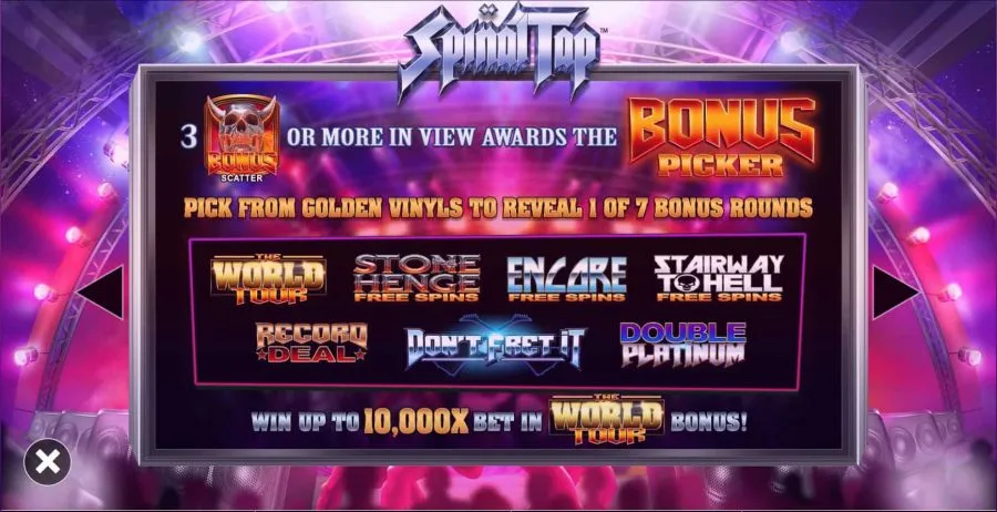 Spinal Tap Blueprint Gaming Bonus Picker Velg Bonus Online Casino Spilleautomat Spilleautomater bonus spill free spins