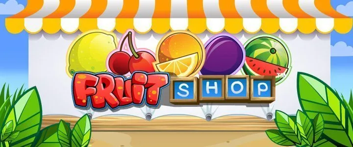 Fruit Shop NetEnt Banner Online Casino Norske Spilleautomater Spilleautomat 