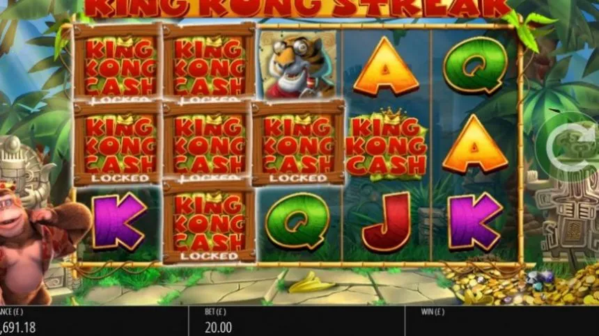 King Kong Cash Blueprint Gaming Norske Spilleautomater bonus freespins free spins online casino