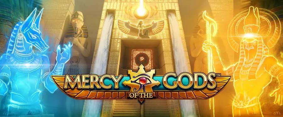 mercy of the gods spilleautomater banner netent