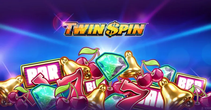 Twin Spin NetEnt Online Casino Banner Slot Machine Spilleautomat Spilleautomater