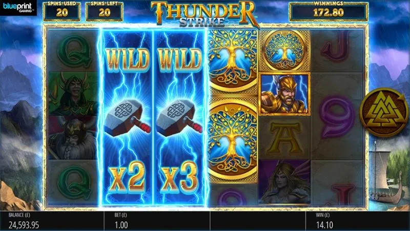 Lighting Strike Megaways Big Time Gaming Online Casino Slot Spilleautomat Wild