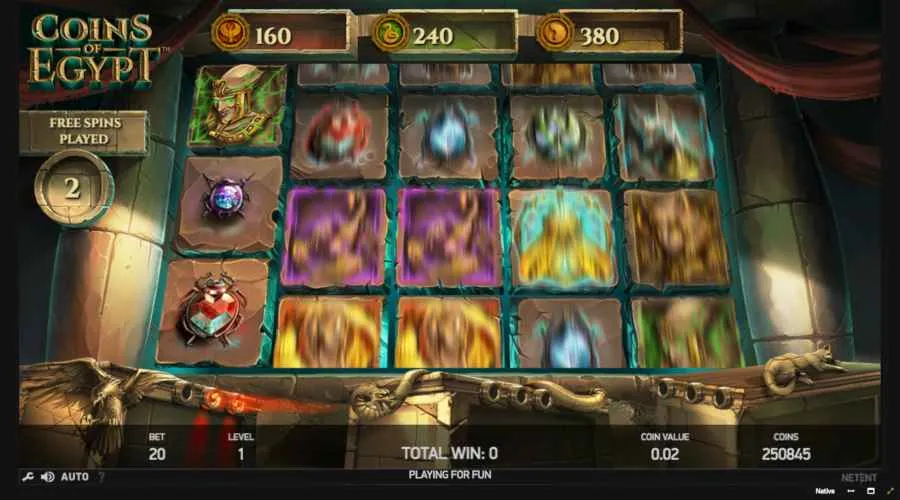 coins of egypt freespins