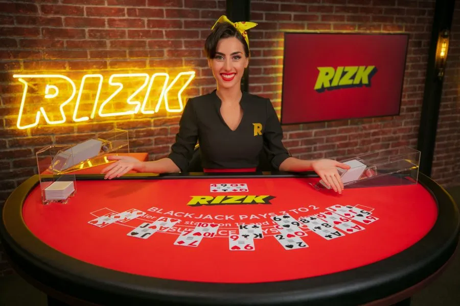 Rizk Live Casino Ekslusivt Blackjack bord Rizk Extravaganza
