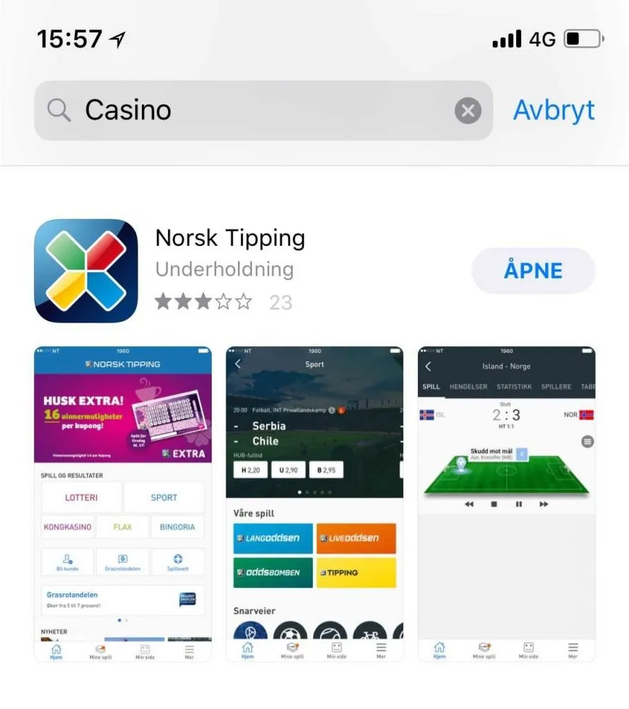norsk tipping gambling app