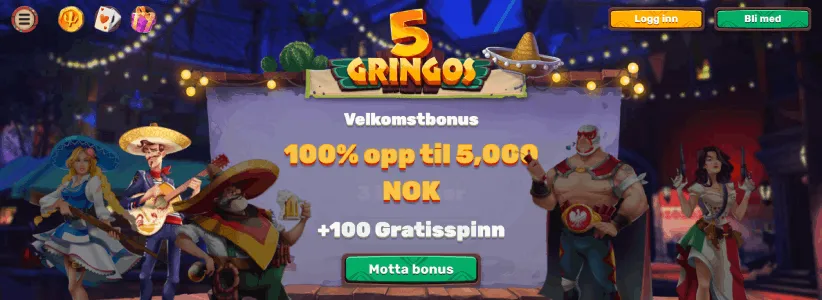5Gringos Casino - Bonus