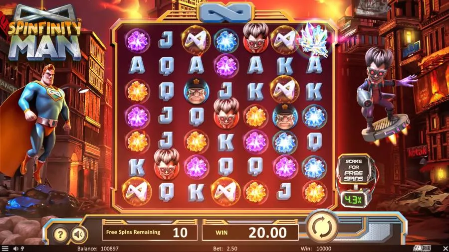 spinfinity man freespins