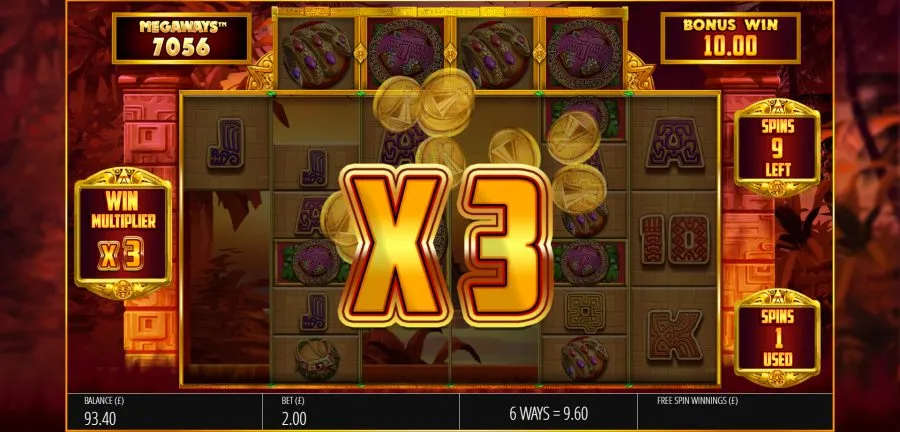 Temple of Treasures MegaWays Blueprint Gaming Online Casino Slot Spilleautomat Spilleautomater Norske Spille Automater
