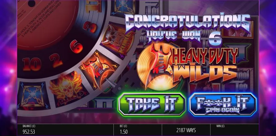 Spinal Tap Blueprint Gaming Online Slot Online Casino Spilleautomat Spilleautomater Rock Mode Funksjon Function Activated Aktivert