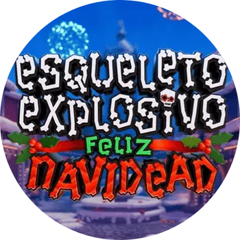 Esqueleto Explosivo Feliz Navidead logo