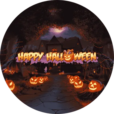 happy halloween logo
