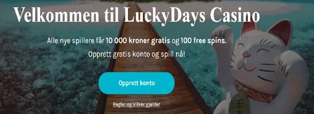 Lucky days casino bonus
