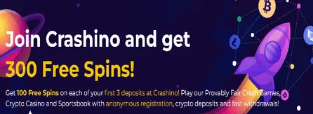 Crashino casino bonus
