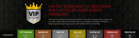 VIP program online casino magic red