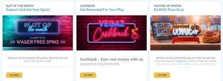Vegaz Casino - Bonus