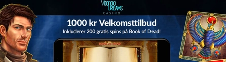 velkomstbonus på VoodooDreams Casino Norge