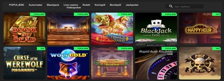Swift Casino - Spillutvalg