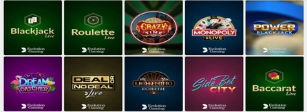 Sticky Wilds Casino - Spillutvalg