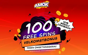 Velkomstbonus Amok Casino