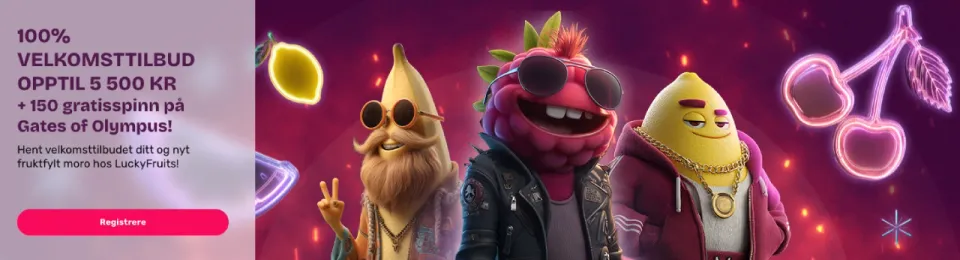 luckyfruits casino norge bonus