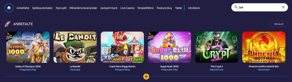 lysacasino norge spill