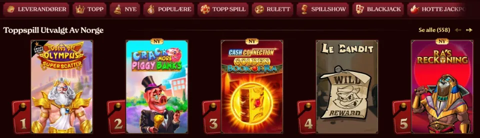 casoola casino norge spill