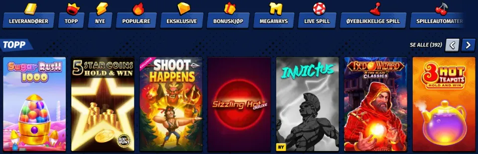 bigclash casino norge spill