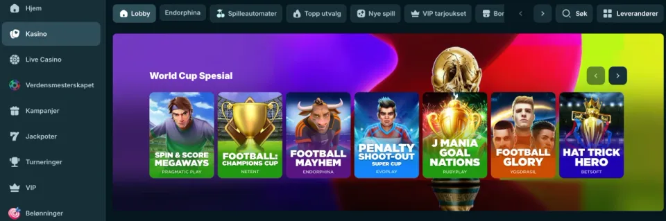 emberbet casino norge spill