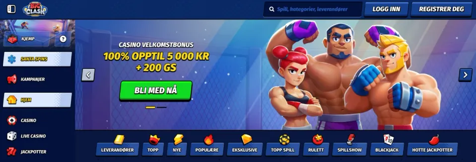 bigclash casino norge