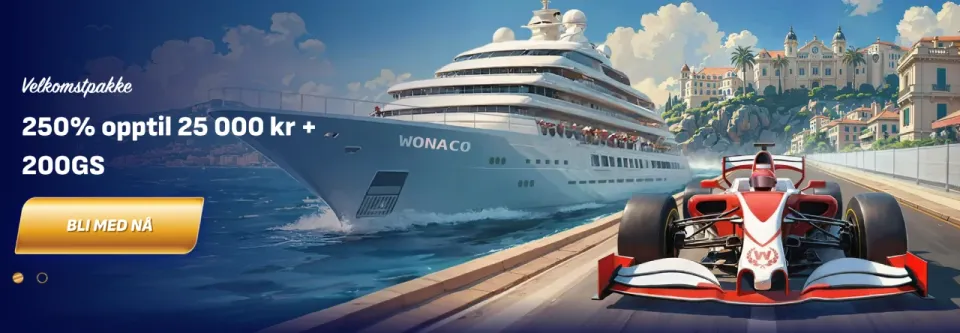 wonaco casino norge bonus