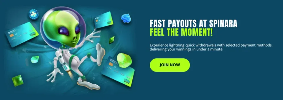 spinara casino norge uttak