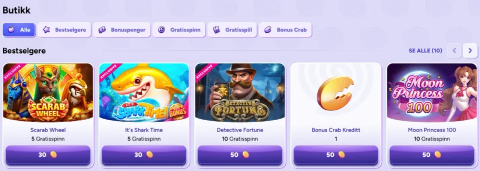 spinbara casino norge bonusbutikk
